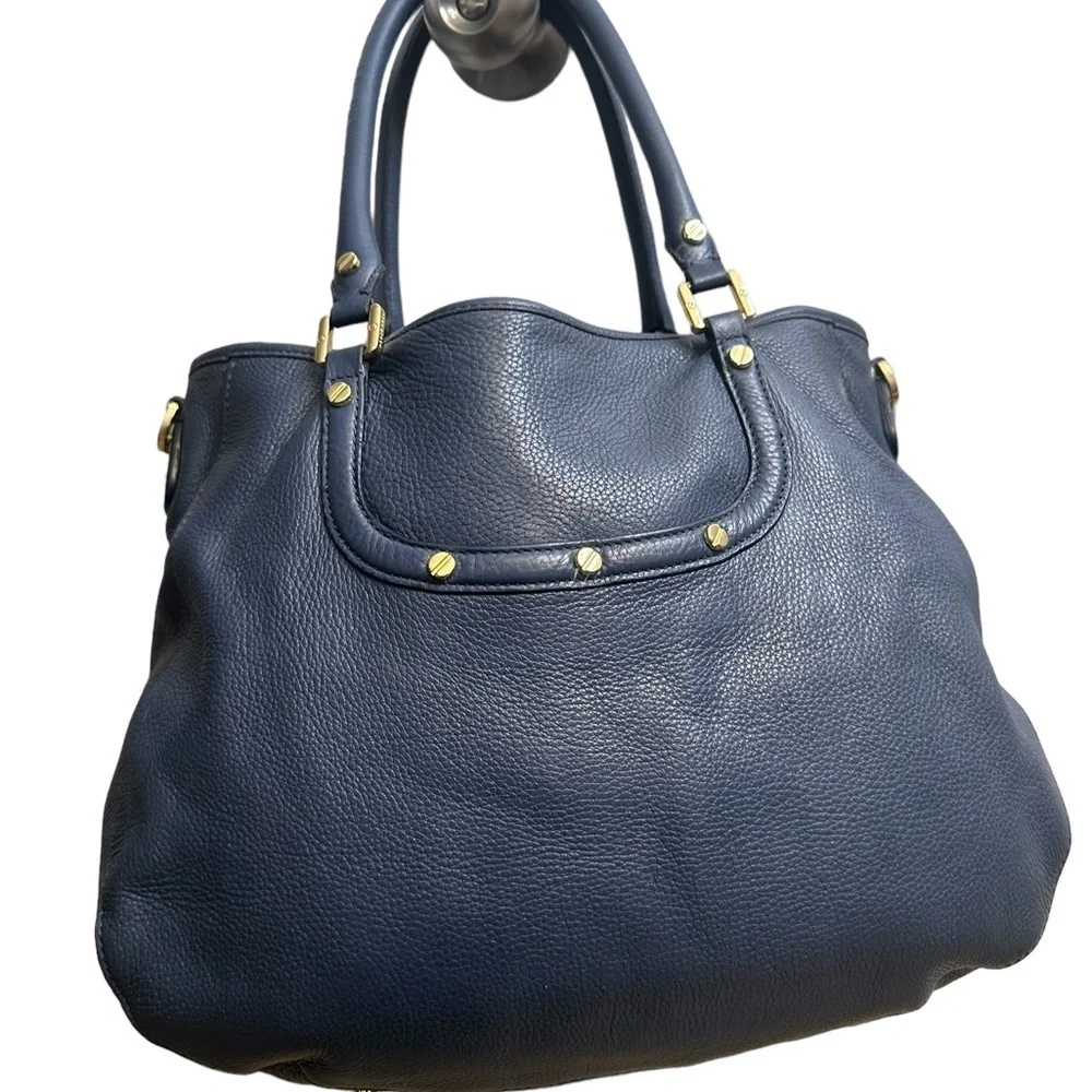 Tory Burch  Blue Leather Amanda Handbag/Shoulder Bag.$495